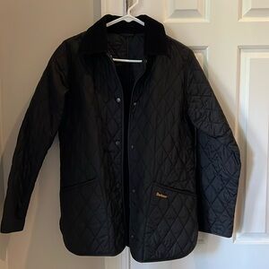 Classic Barbour Black Quilted jacket size 8